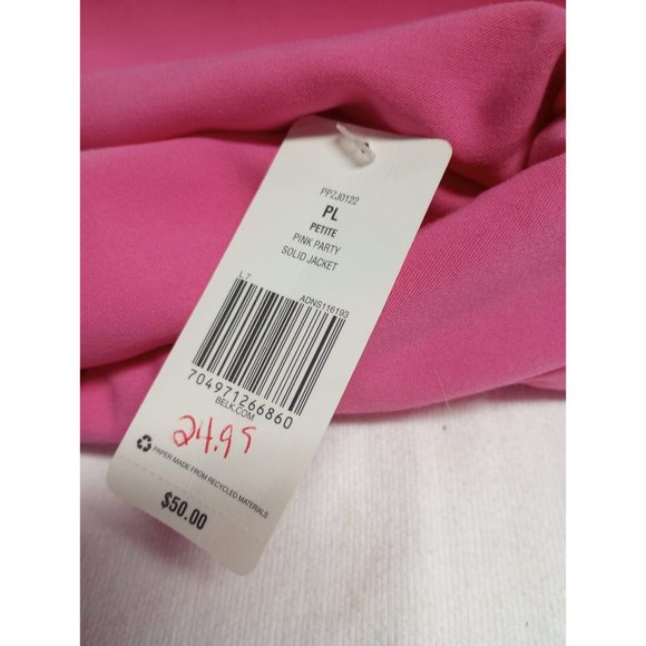 KIM ROGERS Hot Pink Blazer Petite NWT - Picture 2 of 3